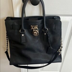 Michael Kors Black Leather Handbag